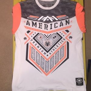 American Fighter Neon Orange & White Shirt